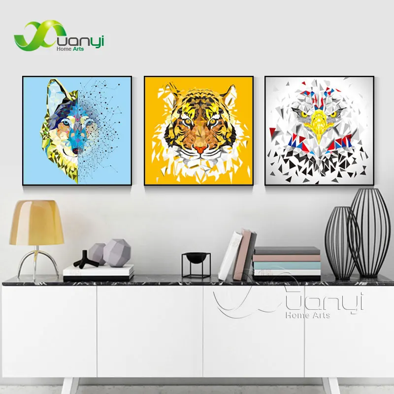 Декор в скандинавском стиле постер картина с животными львом хипстер Настенная