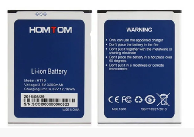 Новинка 100% оригинальный аккумулятор для смартфона homtom ht10 3200 мАч | Мобильные