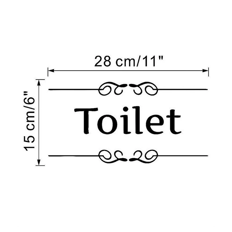 Наклейки для входной двери туалета ванной душевой комнаты декоративные