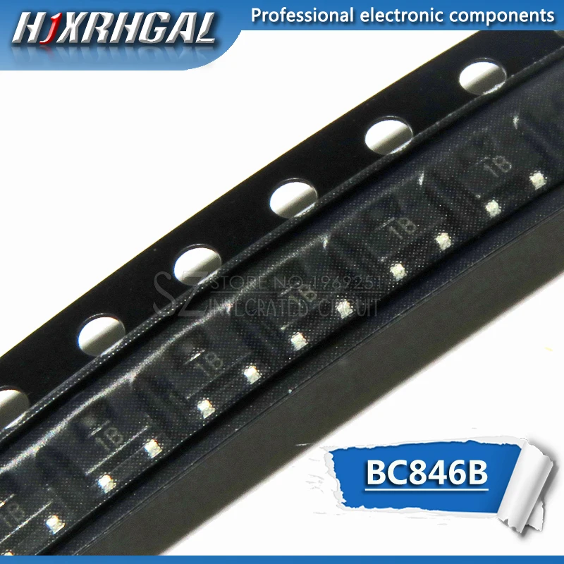 100 шт. BC846B SOT23 сот 846B SMD СОТ-23 1B Новинка транзистор hjxrhgal | Электронные компоненты и