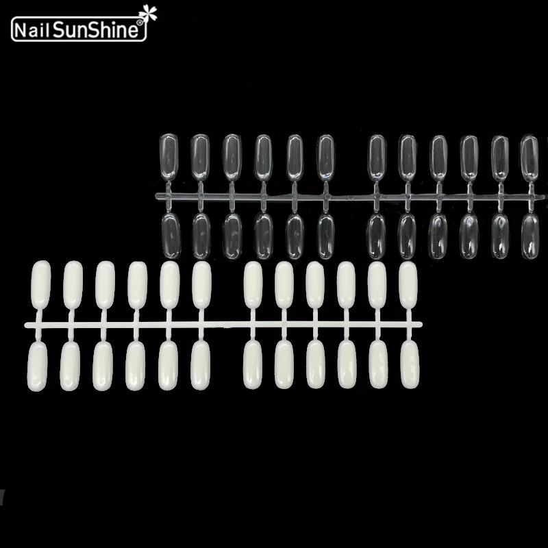 

5 Pcs Solid Clear Nature Acrylic False Nail Tips Display Salon Nail Polish UV Gel Color Chart Palette Nail Art Practice Tools