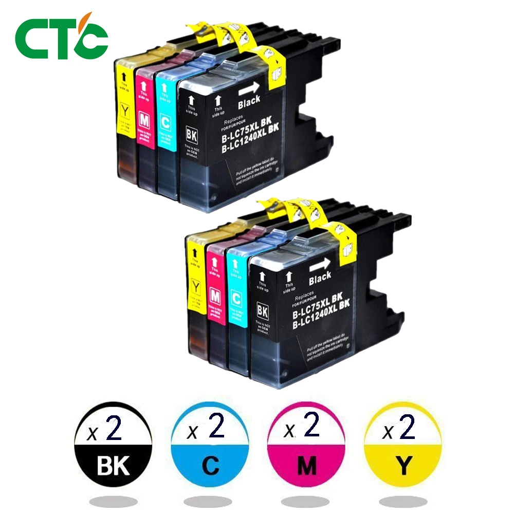 8 чернил для Brother LC1240 MFC J5910DW J6710DW J6910DW J825DW J430W J725DW J835DW | Компьютеры и офис