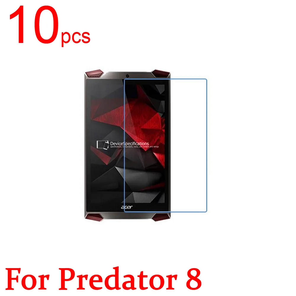 

10pcs Glossy Ultra Clear/Matte/Nano Anti-Explosion LCD Screen Protector Film Cover for Acer Predator 8 Film + Cloth