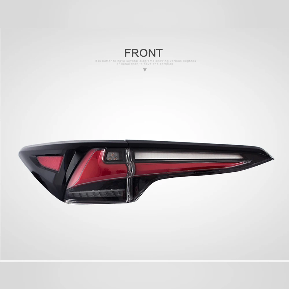 LS светильник для TOYOTA SW4 FORTUNER 2017 2018 2019 светодиодный задний фары сборки s лампы бега