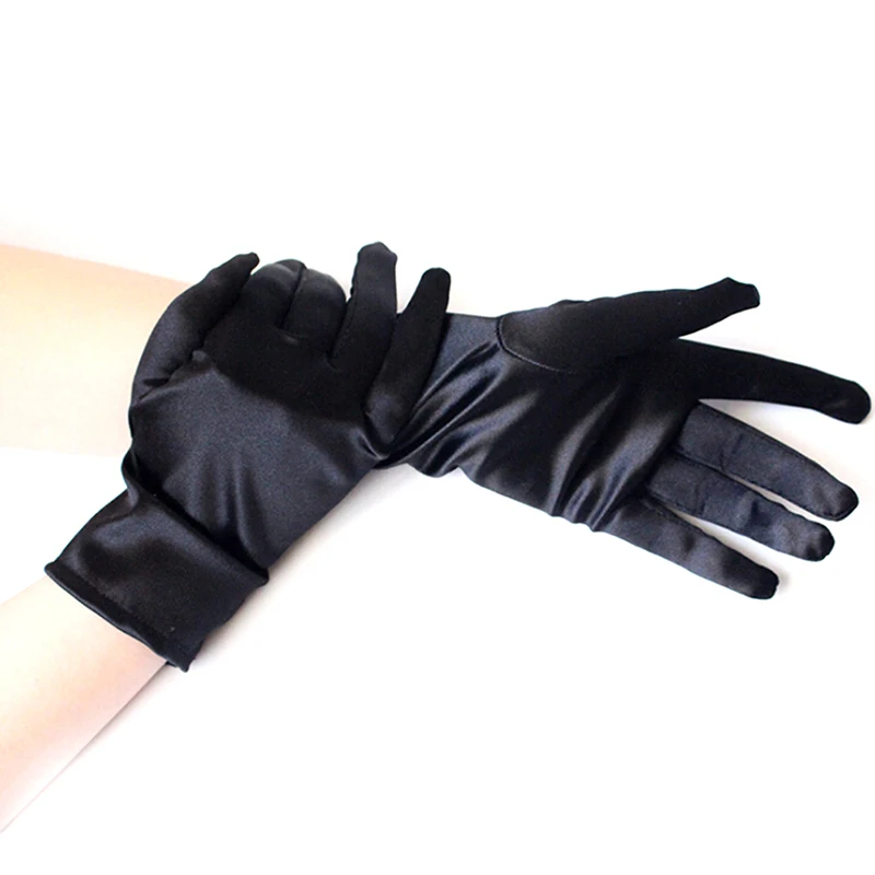 Модные популярные черные белые красные варежки 1 пара женские короткие перчатки