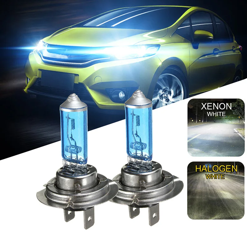 2 шт. H7 55W 12V 5000K лампы супер белые фары высокой мощности автомобильные дальнего