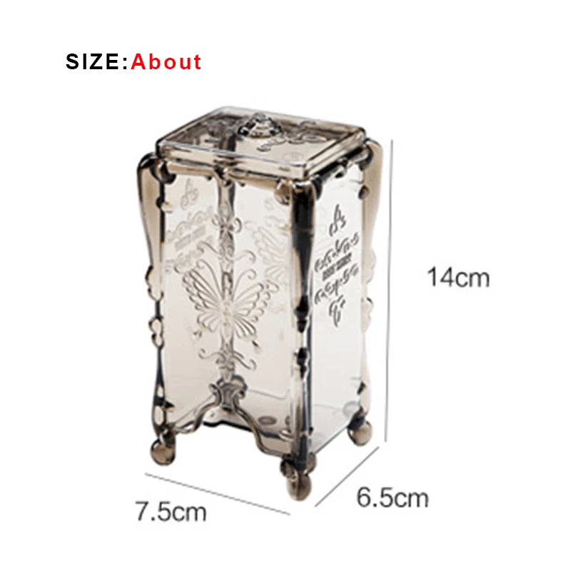 НОВЫЙ Q Tip держатель для хранения коробка прозрачный ватные палочки палка