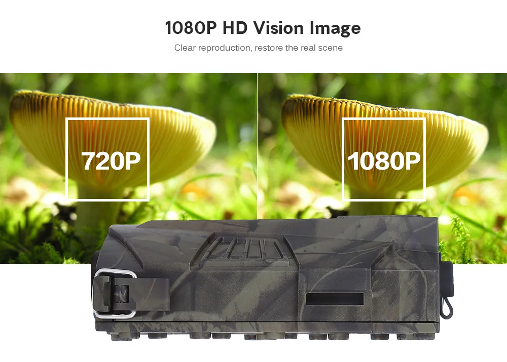 HT-001 камера для охоты 30 шт. Инфракрасные светодиоды Лесная Камера 12MP 720P ночное видение животные фото ловушки Водонепроницаемая Дикая камера