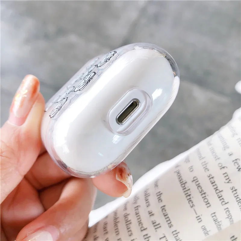 Модный жесткий чехол King для Apple AirPods беспроводной Bluetooth защитный наушников