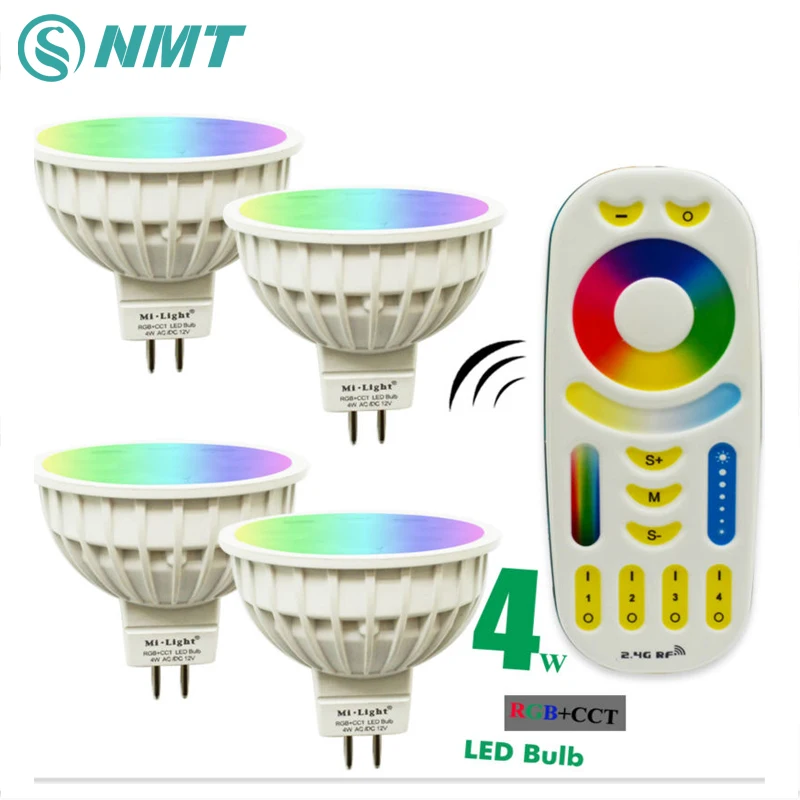4 Вт Mi светильник светодиодный лампы лампа с регулируемой яркостью MR16 RGB CCT (2700 6500 K)