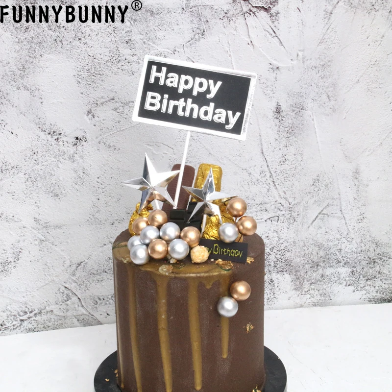 Украшение для торта FUNNYBUNNY золотой шар украшение выпечки аксессуары торта|Товары