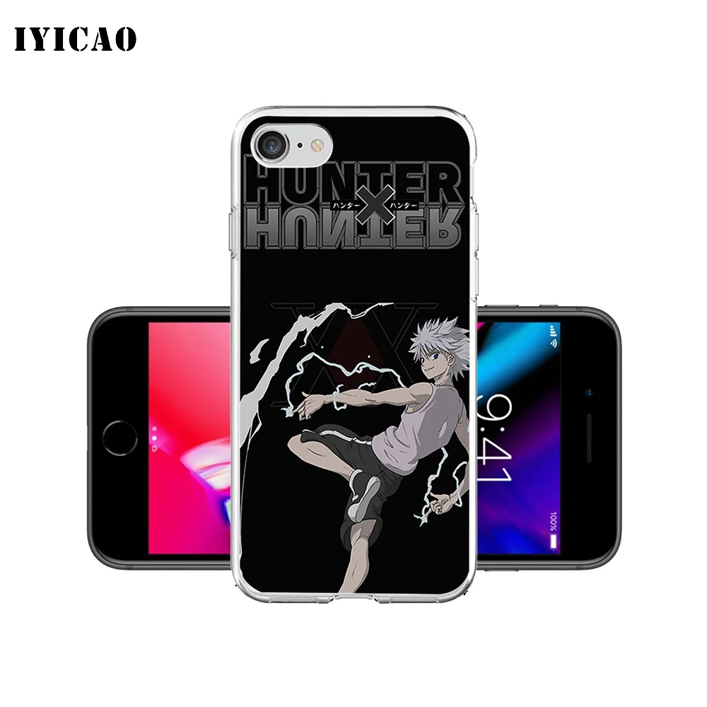 IYICAO киллуа золдик Охотник x Охотник Мягкий силиконовый чехол для iPhone X XR XS MAX 6 6s 7 8 Plus x 5 5S SE TPU чехол