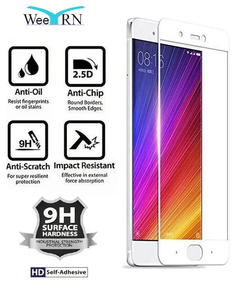 Твёрдость 9H защитное стекло на для сяоми mi 5s полноэкранное ксиоми Ми5с ми 5S 2.5D