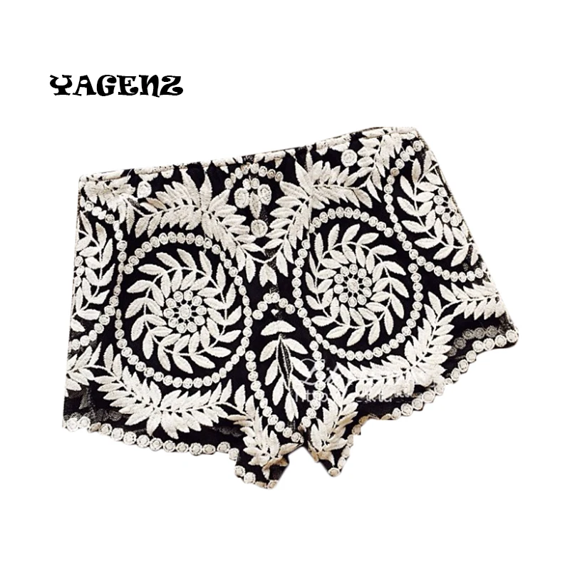 Летние женские короткие брюки модные сексуальные кружевные обтягивающие шорты с