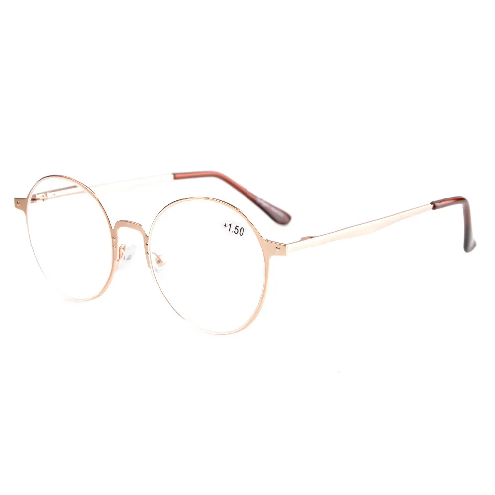 R15044 Eyekepper считыватели качество Весна Hings ретро круглые очки для чтения + 0 0/0 5/0 75/1/1