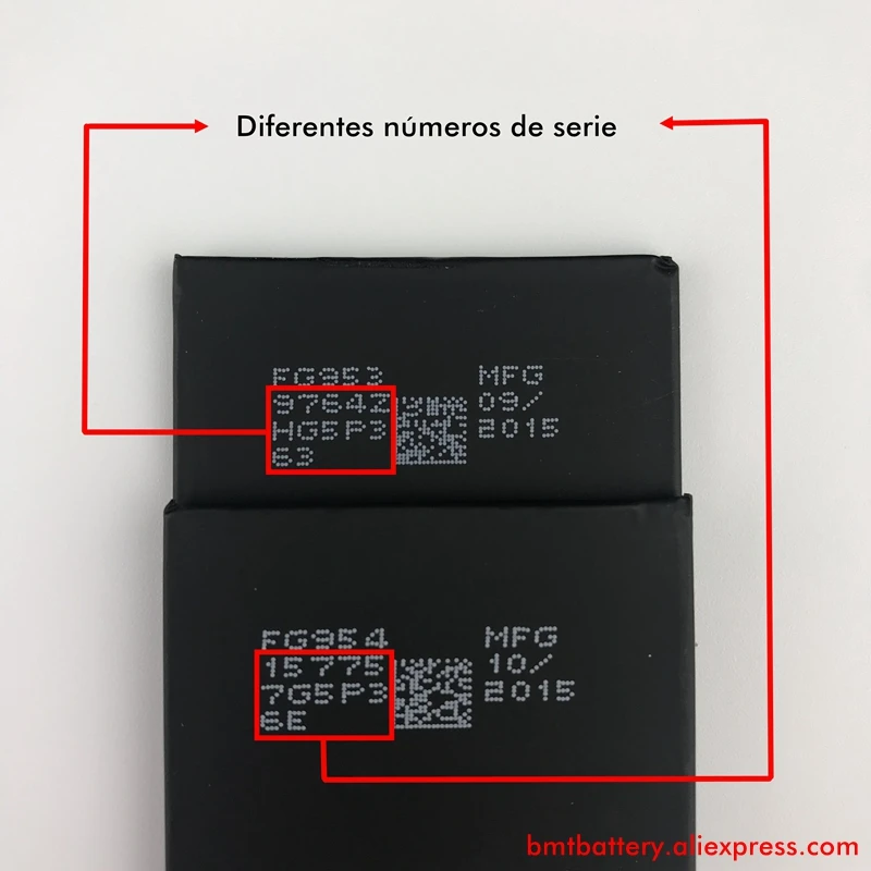 BMT оригинальный 20pcs Foxcon Фабричный аккумулятор 1715 mAh для iPhone 6 S Запасные части 100%