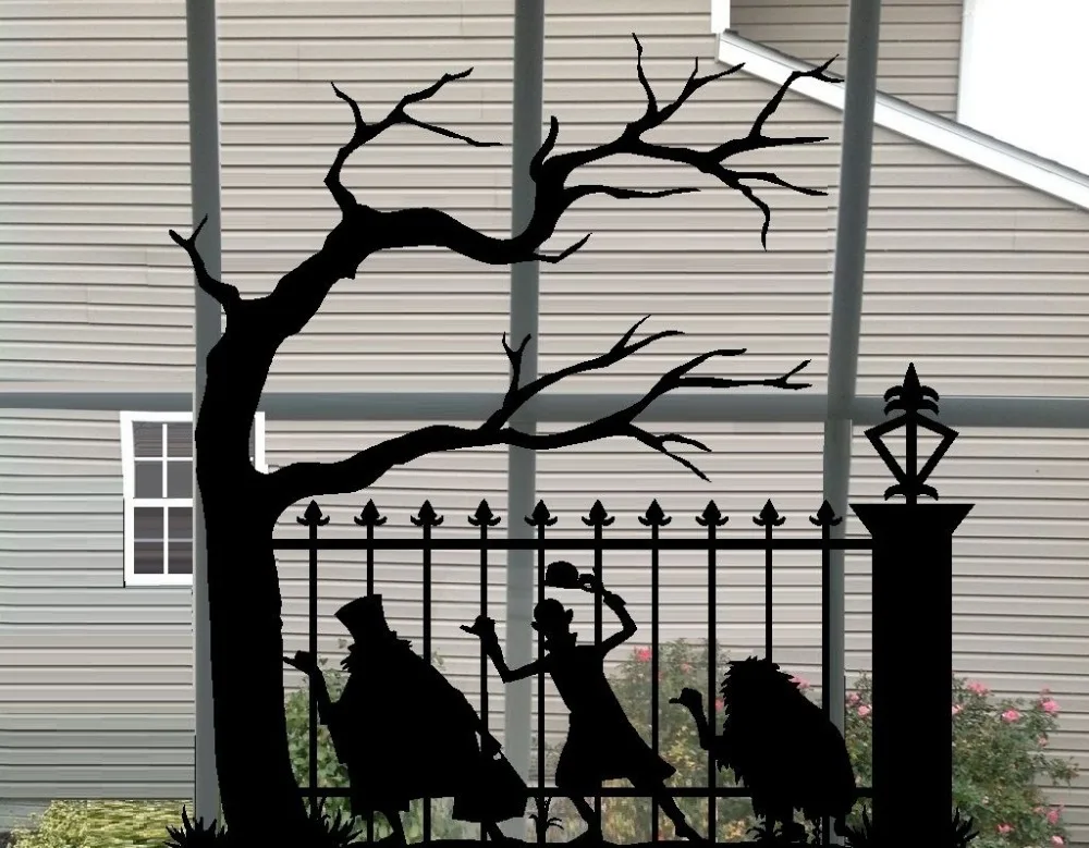 Виниловая наклейка на стену с привидением забавная привидение большая елка