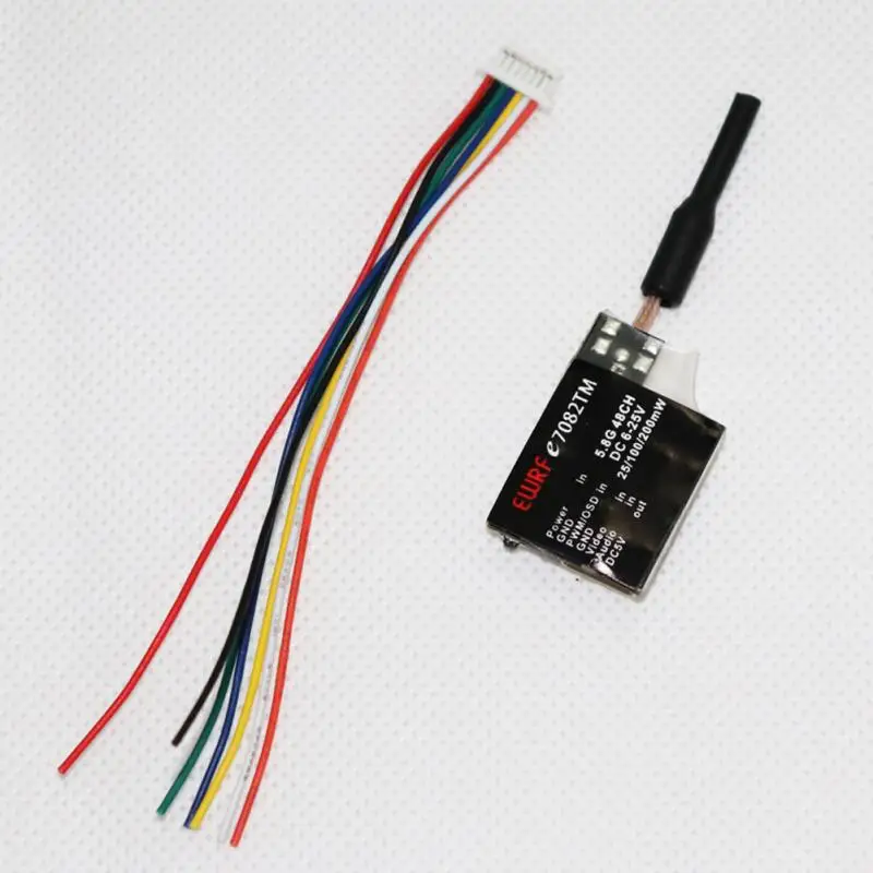 RC запчасти E7082TM модуль приемника передатчика 5V BEC аудио видео 5 8G 48CH 25 mW/100 mW/200 mW