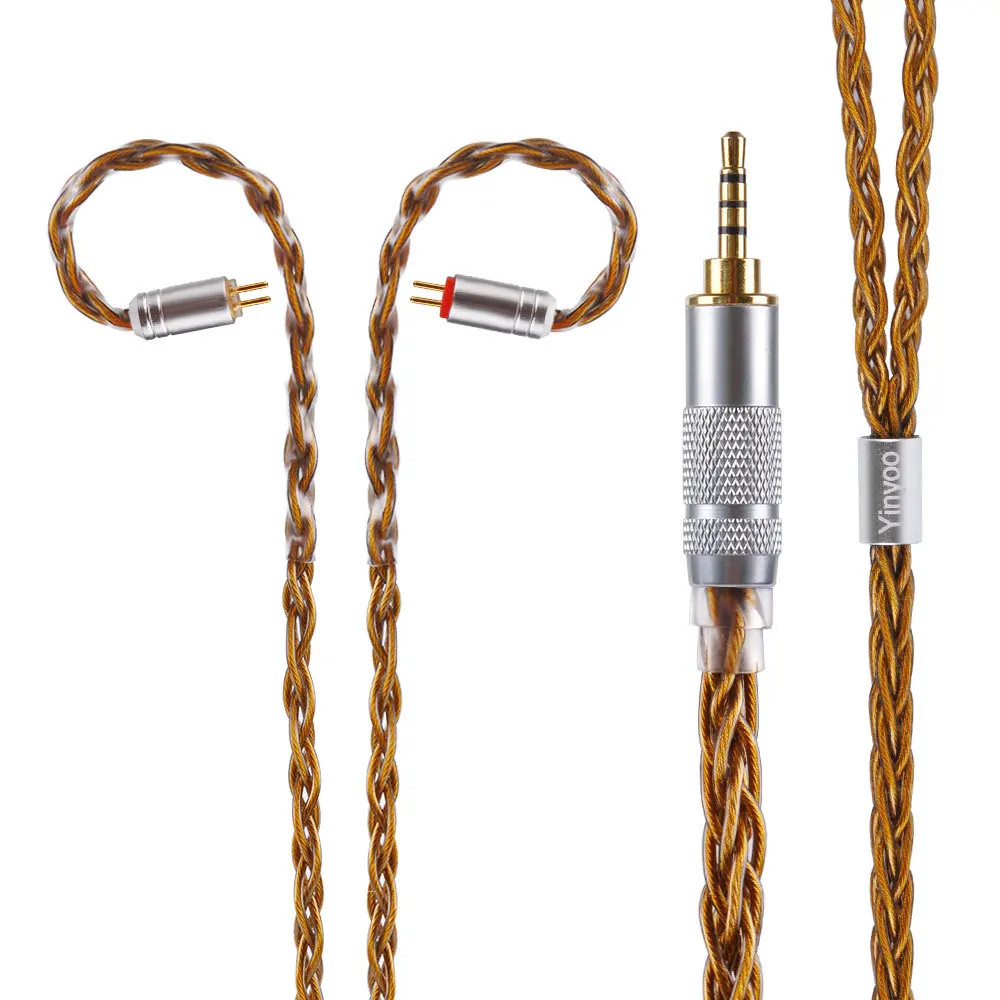8 штук кабель MMCX для Shure SE215 SE535 SE846 2 pin ZS10 ZST ZAR sony 3 5 мм 4 Баланс чистого серебра