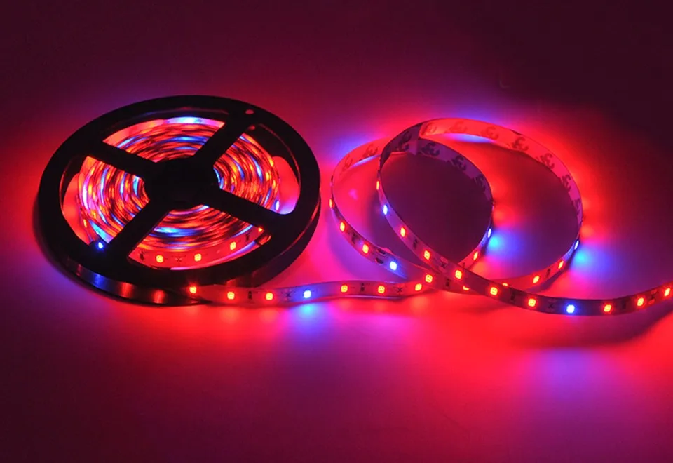 Светодиодная лента SMD5050 для выращивания растений не водонепроницаемая гибкая 5