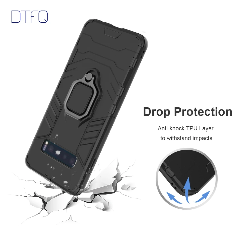 DTFQ противоударный чехол для телефона samsung Galaxy S серии гибридный защитный S8 Plus S9 + S10