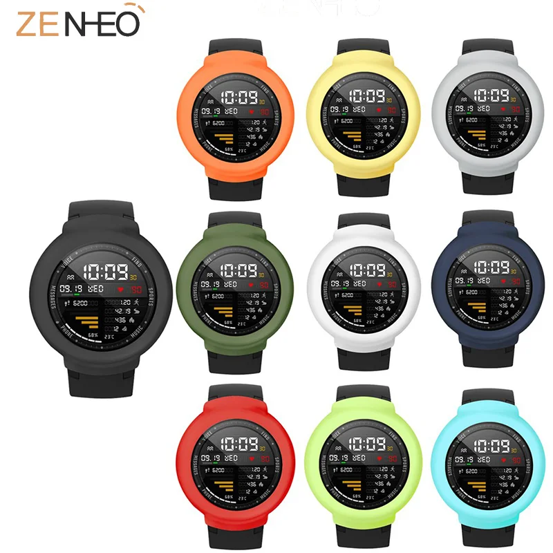 

Soft Silicone Protective Case for Xiaomi Huami Amazfit 3 Verge Watch Protector Frame for Amazfit Verge smart watch Accessories