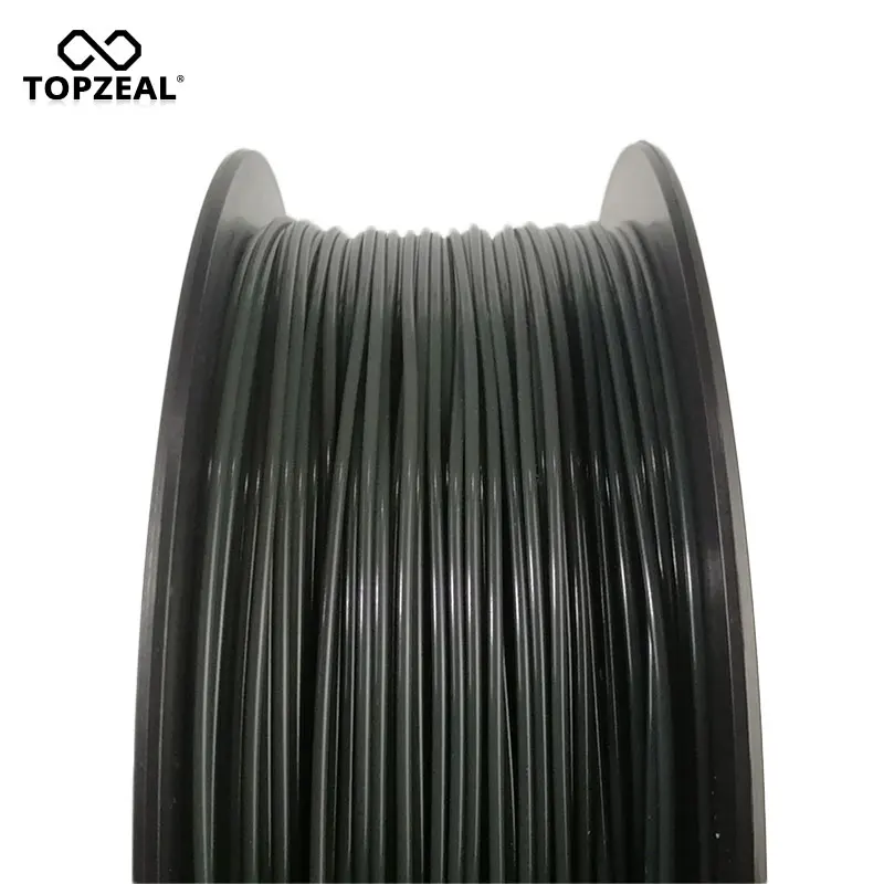 TOPZEAL новая нить для 3D-принтера PLA Tri Temp с изменяющимся цветом, черная на красная на желтую, 1 кг 1,75 мм с допуском+/-0,05 мм
