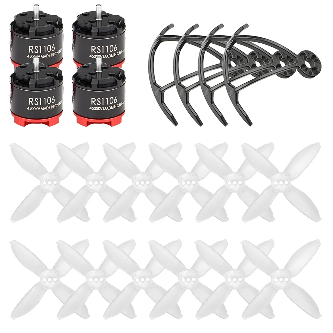 AVAN Micro 2 &quot4 Лопастной пропеллер + EMAX RS1106 бесщеточный мотор 4500KV 7500KV защита бампер