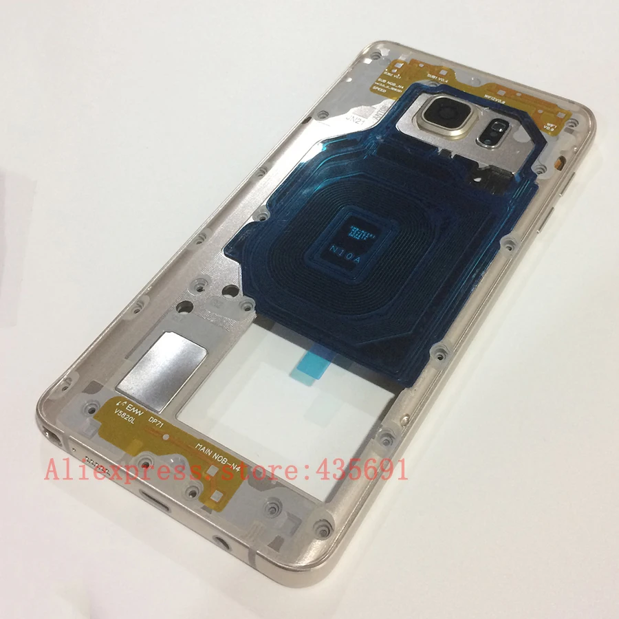 Для Samsung Galaxy Note5 Note 5 N920 средняя рамка Рамка Металлическая Корпус с маленькими