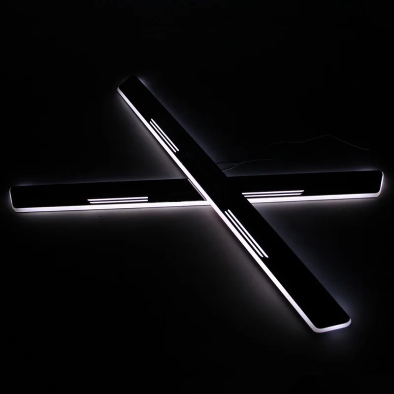 

LED Car Scuff Plate Trim Pedal Door Sill Pathway Moving Welcome Light For Mercedes-Benz CLA W117 2013-2015 Badge Emblem