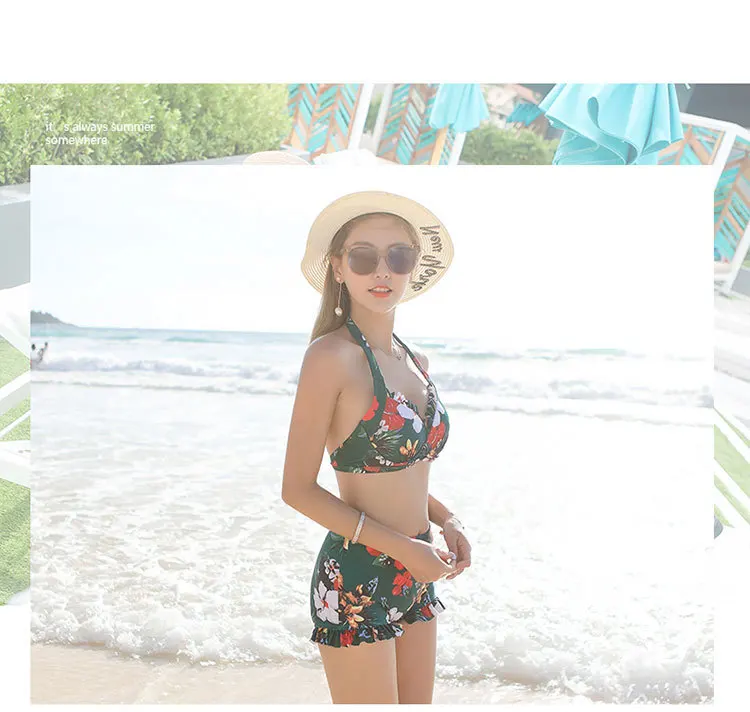 Tankini Mujer бикини пуш-ап бикини Maillot De Bain Femme Плавание костюм Высокая талия Badpak женские купильник бикини Sunseeker