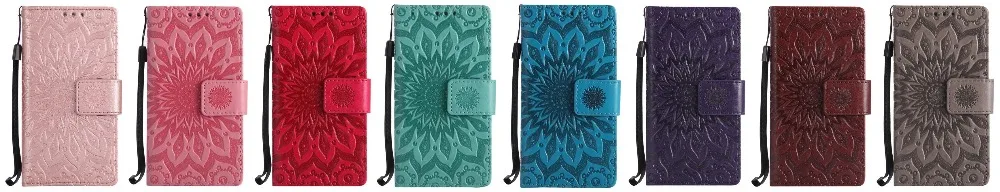 Fundas Кожаные чехлы с подставкой и отделениями для карт для Nokia Lumia N 950 650 640 635 550 3310 3 5 6 8 9 с рамкой для карты выполненный в подсолнечника тиснение P06Z