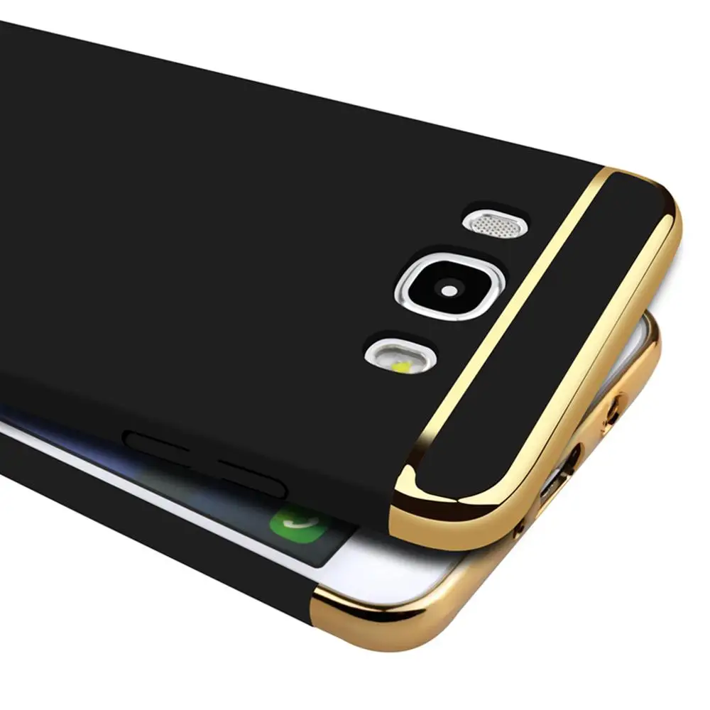 Чехол для Samsung Galaxy J5 2016 j510 J510F Золотой матовый полный защитный противоударный