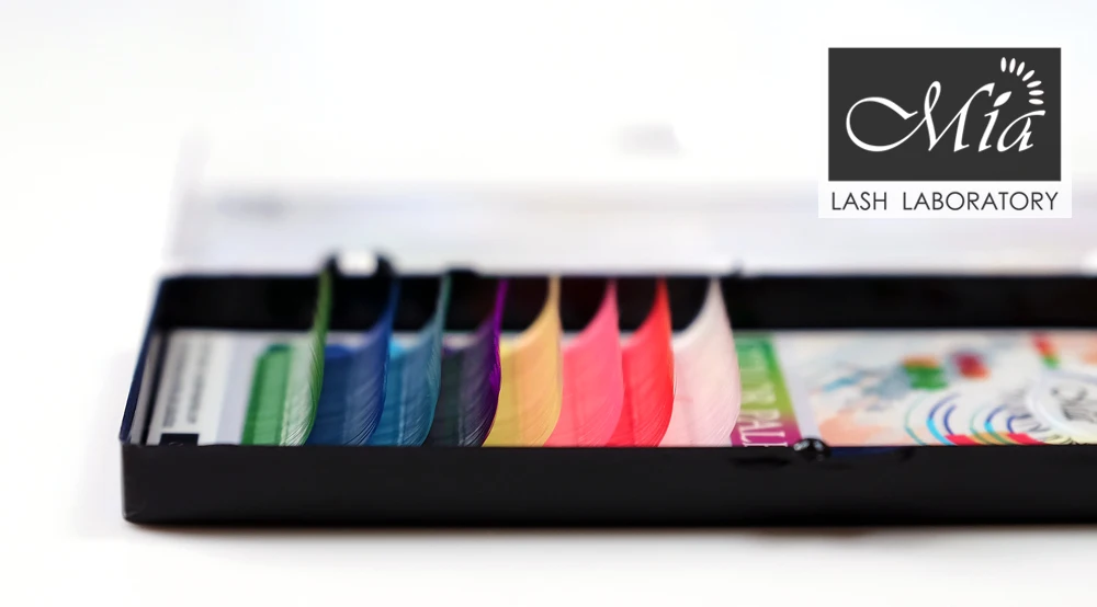 [0 10 C/D] Mia палитра цветных радужных индивидуальных ресниц | Красота и здоровье