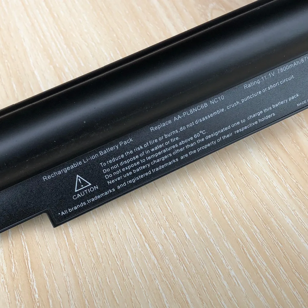 7800 мАч аккумулятор для ноутбука samsung NC10 NC20 ND10 N110 N120 N130 N135, AA-PB6NC6W, 1588-3366, AA-PB8NC6B AA-PB8NC6M AA-PL8NC6W