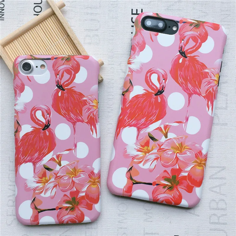 С цветочным рисунком Фламинго мода чехол для iPhone X 6 S 7 8 плюс XS XR MAX Plus чехлы