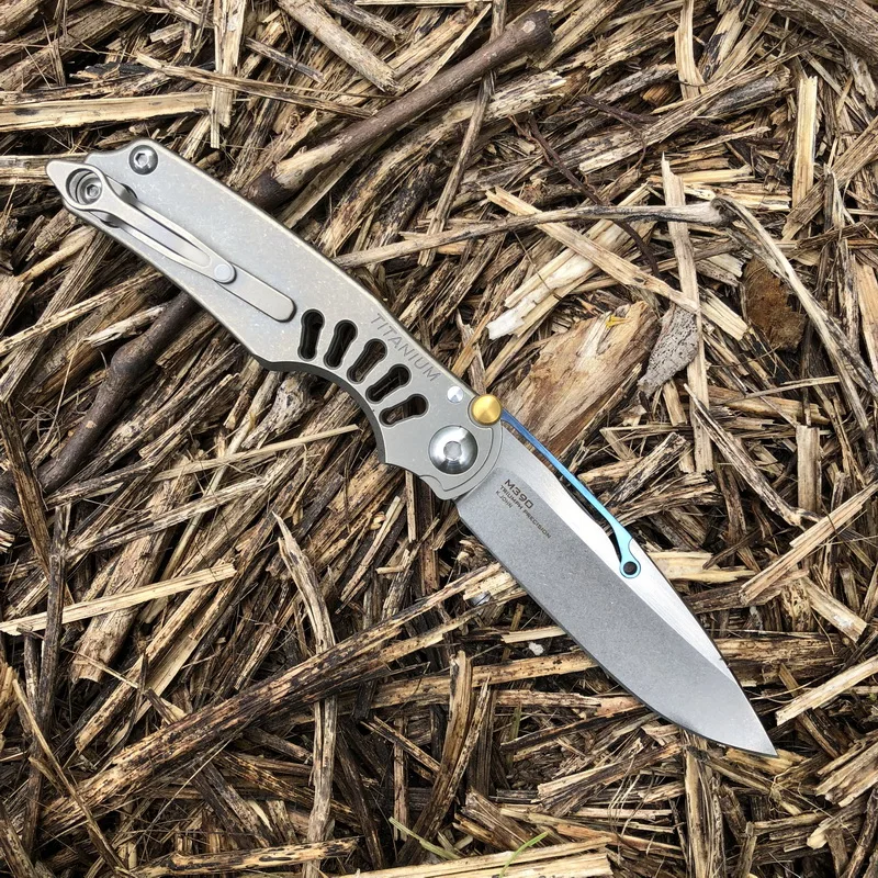 2018 VENOM Kevin John-TILock M390 лезвие с титановой ручкой складной нож для кемпинга и охоты
