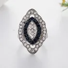 Женские обручальные кольца с синим камнем, свадебные кольца серебряного цвета, роскошные ювелирные изделия, E5Q574