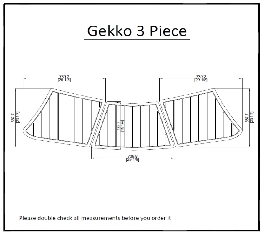 

Gekko 3 шт. платформа для плавания лодка EVA тик настил 1/4 "6 мм