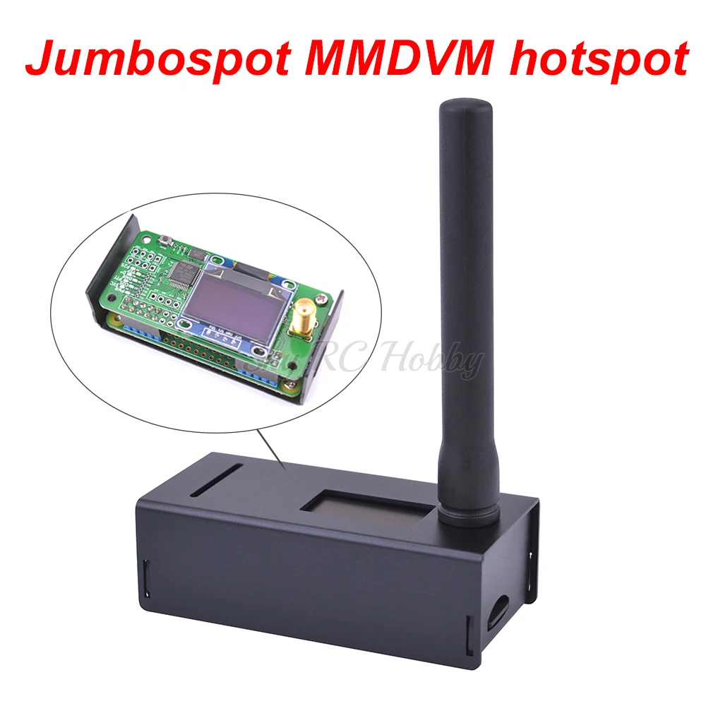 Новая точка доступа Jumbospot MMDVM с поддержкой P25 DMR YSF + raspberry pi OLED антенна черный чехол