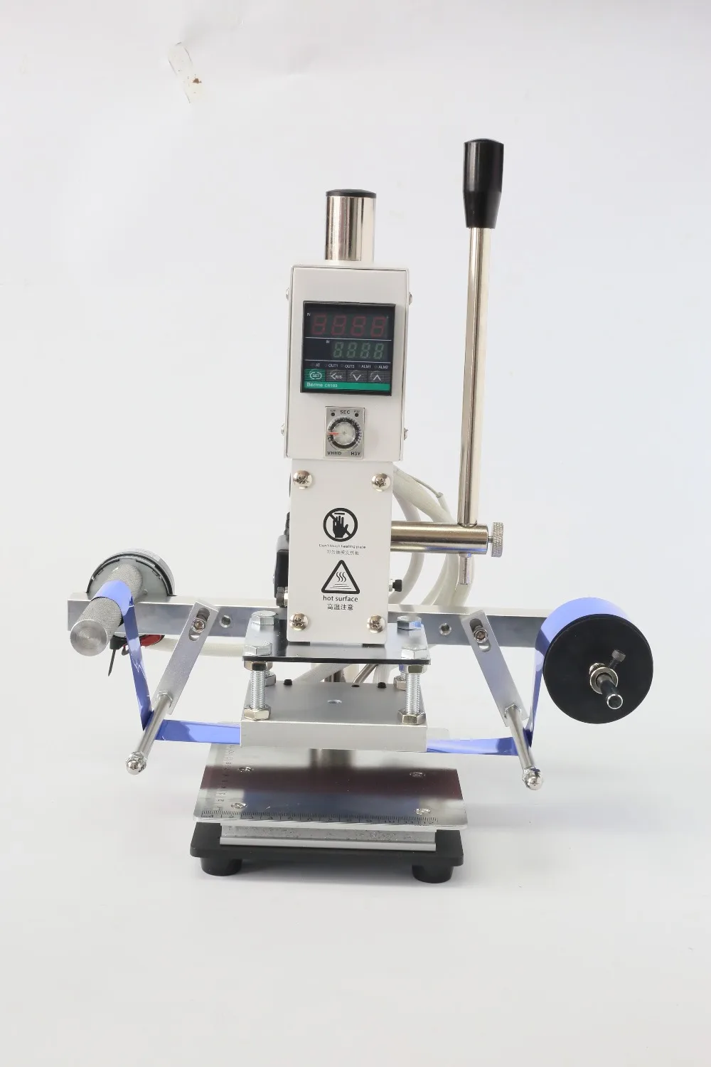 

Automatic Leather Stamping Machine Bronzing Printer 8*10CM Marking Press Embossing Machine 110V/ 220V Wood Card Paper DIY Tool