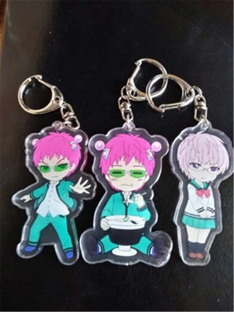 Аниме мультфильм Saiki Kusuo no Nan Kaitou Syun акриловый брелок для ключей подарок Хэллоуина
