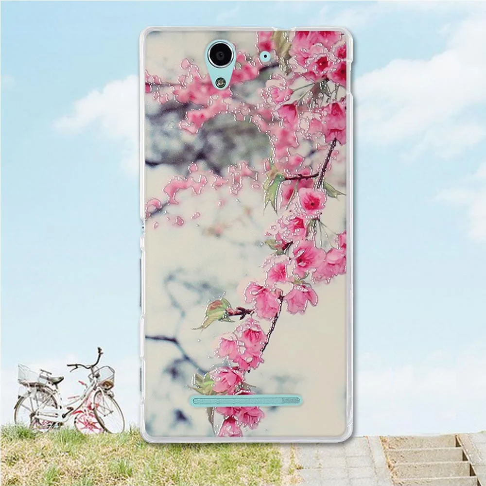 Модный силиконовый чехол из ТПУ для Sony Xperia C3 D2533 Dual D2502 S55T мягкий 3d relif B116 5 5&quot |