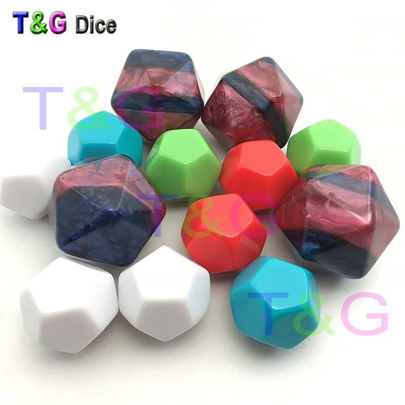 10 шт./компл. новый смешанный цвет темно красный и синий D20 эффект мраморной