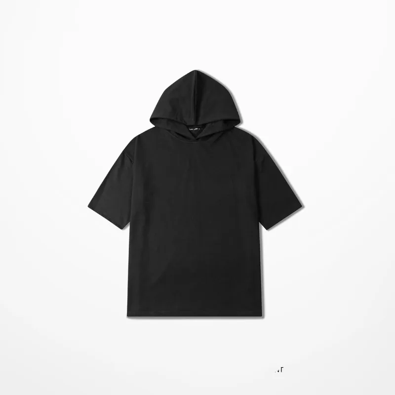 Kanye West High Street короткий рукав с кепкой футболка для мужчин Хип Хоп Скейтборд