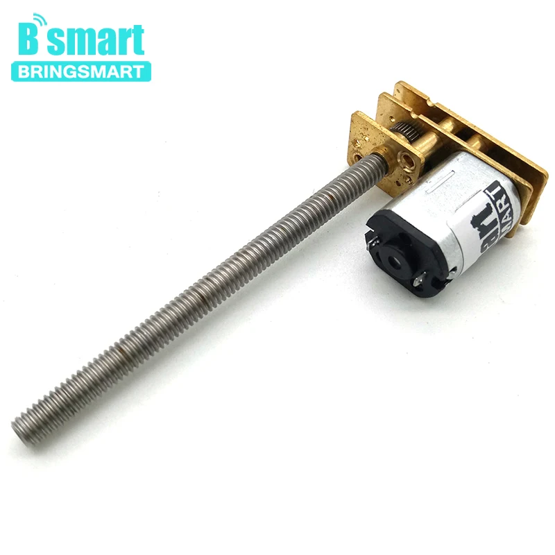 Bringsmart микро мотор-редуктор 1024-N20 12 В резьбовой вал M4 длина вала 55 мм реверсивный 250