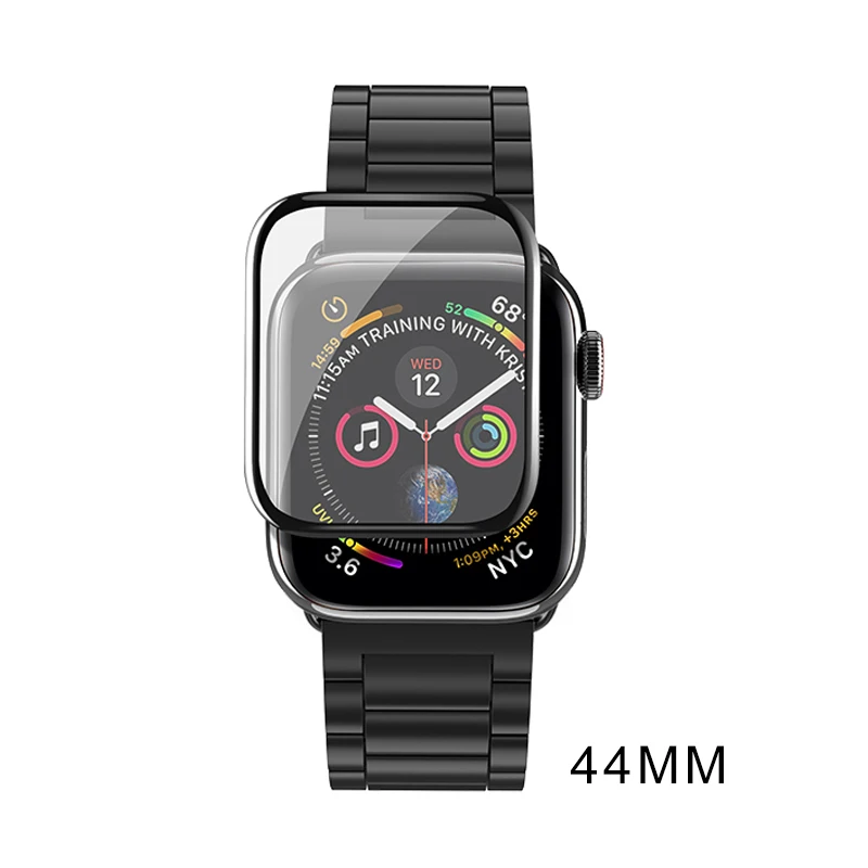 44 mm HOCO 3D изогнутый экран протектор для Apple iWatch 4 полное покрытие Защитное стекло для Apple Watch серии 5 40 мм 44 мм пленка - Цвет: 44 mm