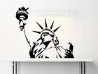 Виниловые Настенные Стикеры с изображением статуи Свободы из США, Нью-Йорка, гостиной, спальни, офиса, домашний декор, наклейка CS21