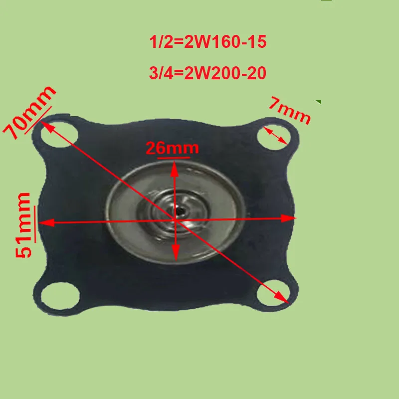2w Серия Латунь 2W160-15/2W200-20/2W250-25/2W350-35/2W400-40/2W500-50 Соленоидный клапан части