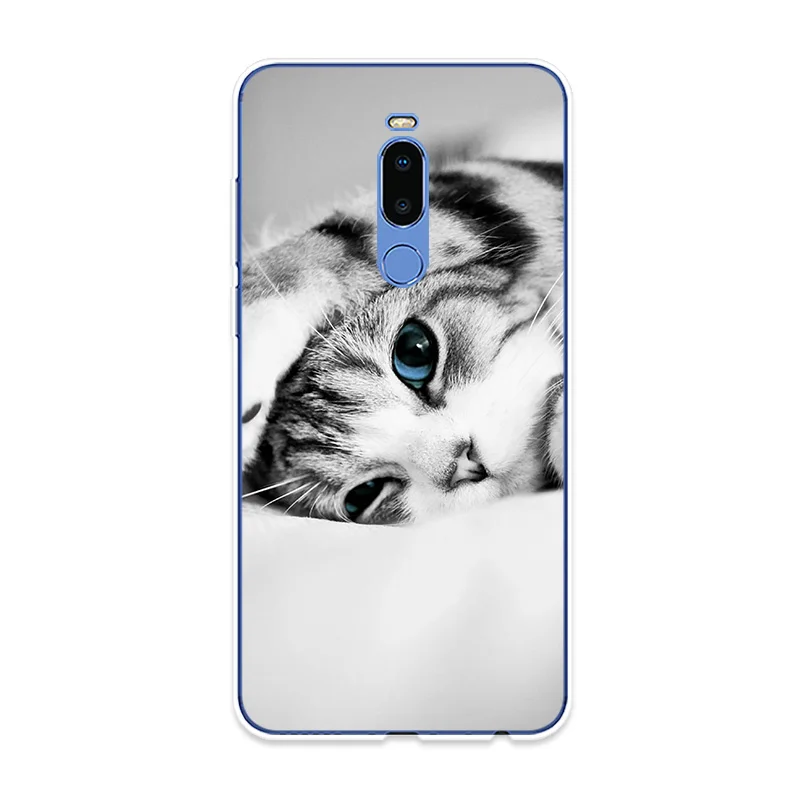 Чехол для телефона Meizu 15 Lite 16 16th Plus 16X 16S X8 милый силиконовый чехол с рисунком кота